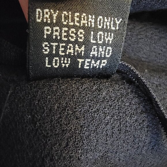 Linda Allard Ellen Tracy Pants Dark Navy Blue Women's Sz 4 100% Wool Wide Leg‎ - Picture 6 of 6